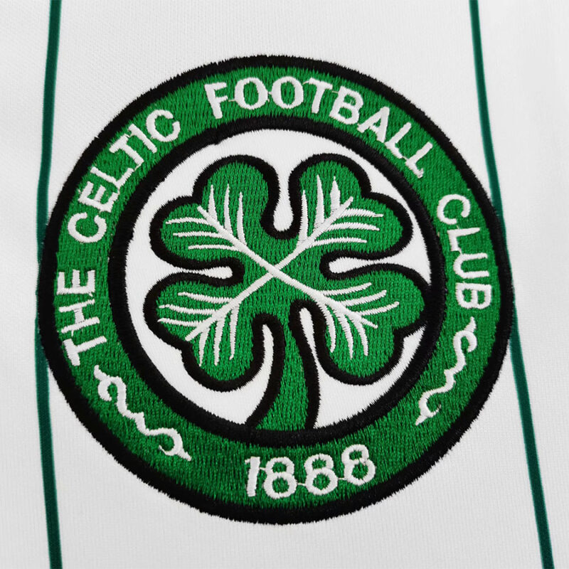 1984-1986 Celtic White Retro Soccer Jersey - Image 5