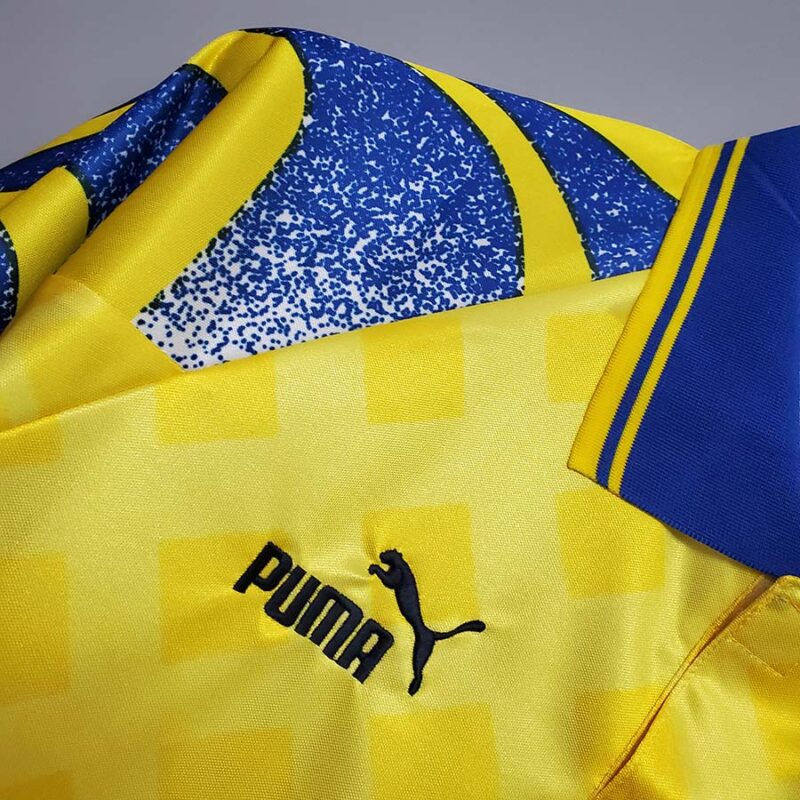 1995-1997 Parma Yellow Retro Soccer Jersey - Image 5