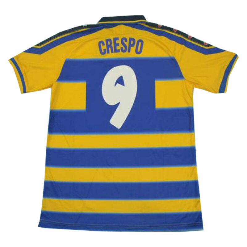1999-2000 Parma Away Yellow Retro Soccer Jersey - Image 8