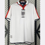 2004 England Home Retro Soccer Jersey