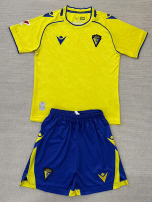 25-26 Cadiz Home Kids Soccer Jersey
