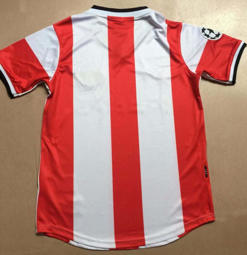 1998 PSV Home Red White Retro Soccer Jersey - Image 2
