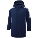 24-25 Royal Blue Hooded Windbreaker Fabric Cotton Coat #G229光板
