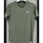 A222 UA Green High Quality Casual T-Shirt #牛头