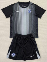 25-26 CHE Black Goalkeeper Kids Soccer Jersey