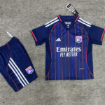 25-26 Lyon Away Kids Soccer Jersey