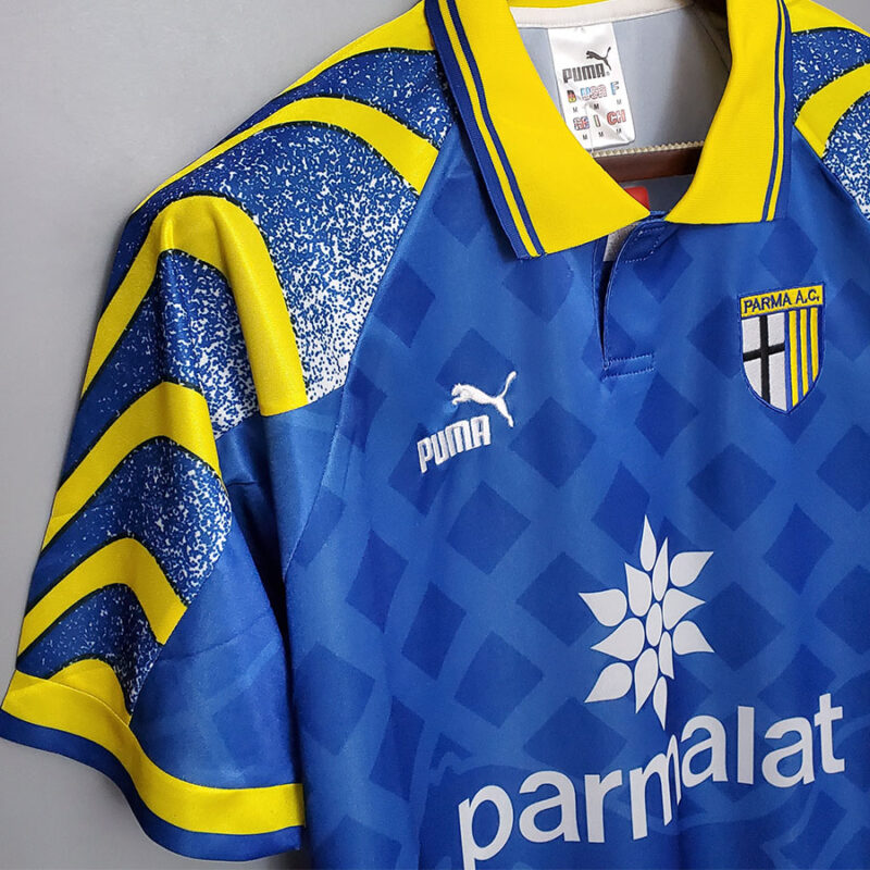 1995-1997 Parma Blue Retro Soccer Jersey - Image 3