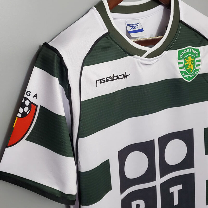 2001-2002 Sporting Lisbon Home Retro Soccer Jersey - Image 6