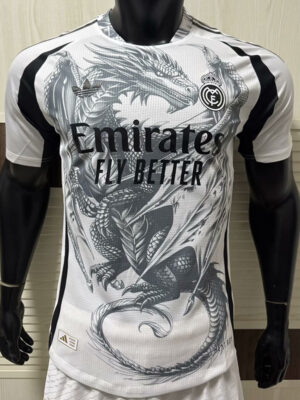 25-26 RMA White Special Edition Player Version Soccer Jersey (三叶草龙)