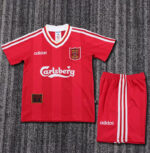 1995-1996 LIV Home Kids Retro Soccer Jersey
