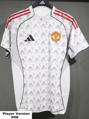 25-26 Man Utd Grey White Special Edition Player Version Training shirts