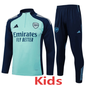 25-26 ARS Light green Kids Half Pull Tracksuit #E2533(童装)(半拉链)
