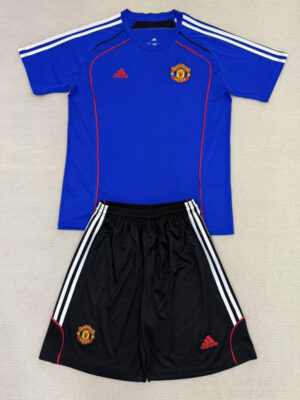 25-26 Man Utd Blue Kids Soccer Jersey
