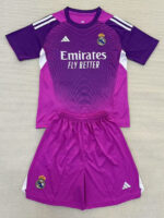 25-26 RMA Purple GoalKeeper Kids Soccer Jersey
