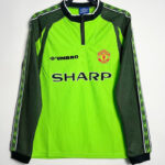 1998-1999 Man Utd Green Goalkeeper Long Sleeve Retro Soccer Jersey (长袖)
