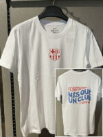 25-26 BAR White High Quality Casual T-Shirt #圆领红标