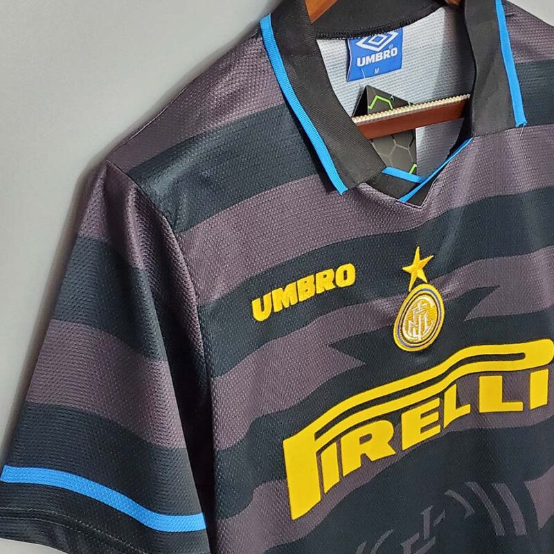 1997-1998 INT Away Retro Soccer Jersey - Image 4