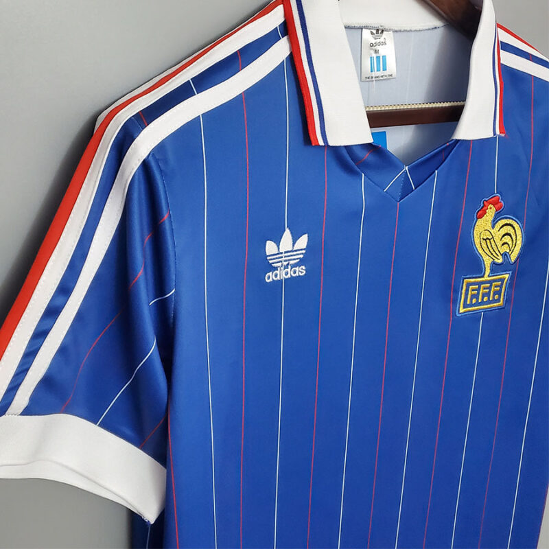1982 France Home Retro Soccer Jersey - Image 5