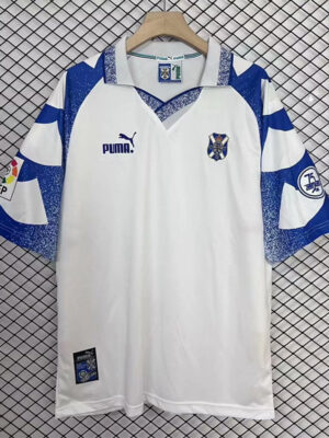 1997-1998 CD Tenerife Home Retro Soccer Jersey (带章)