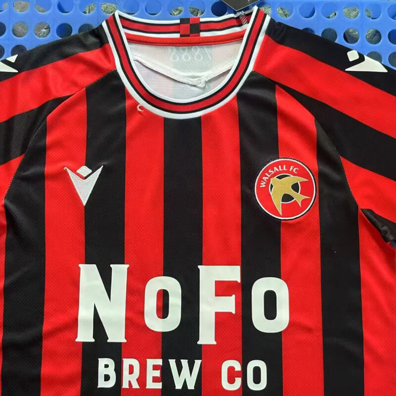 25-26 Walsall FC Home Fans Soccer Jersey - Image 3