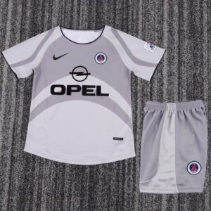 2001-2002 PSG Away Kids Retro Soccer Jersey