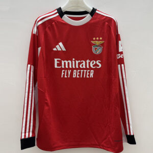25-26 Benfica Home Long Sleeve Soccer Jersey (长袖)