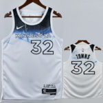 24-25 Timberwolves TOWNS #32 White City Edition Top Quality Hot Pressing NBA Jersey