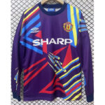 1992-1993 Man Utd Purple Goalkeeper Long Sleeve Retro Soccer Jersey (长袖)