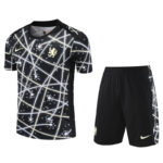 25-26 CHE Grey Black Training Short Suit