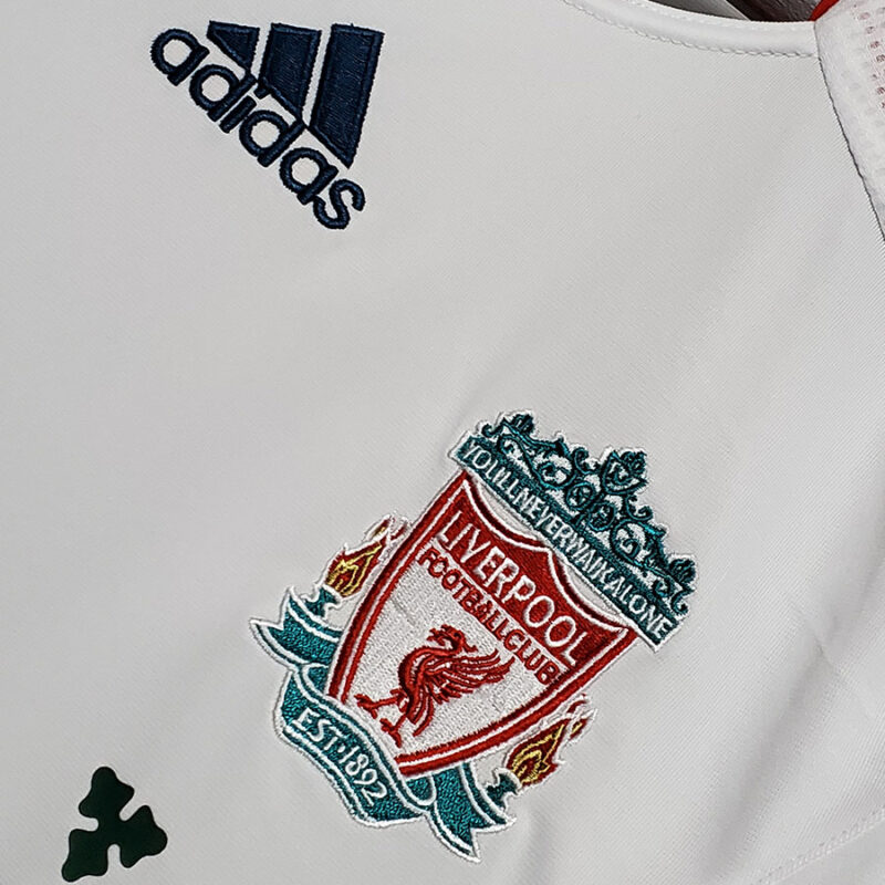 2006-2007 LIV Away White Retro Soccer Jersey - Image 5