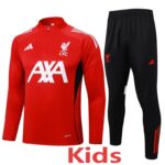 25-26 LIV Red Kids Half Pull Tracksuit #E2534(童装)(半拉链)