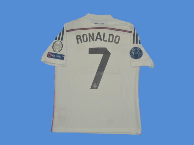 2014-2015 RMA Home Retro Soccer Jersey - Image 6