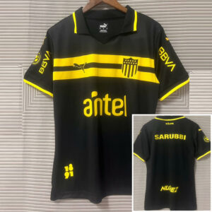 24-25 Atletico Penarol Black Away Fans Soccer Jersey (前横条)
