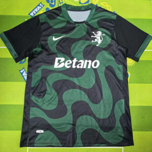 25-26 Sporting Lisbon Black Green Fans Soccer Jersey