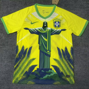 25-26 Brazil Yellow Special Edition Training shirts (绿袖口)