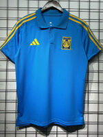25-26 Tigres UANL Blue Polo Short Sleeve