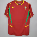 2002 Portugal Home Retro Soccer Jersey