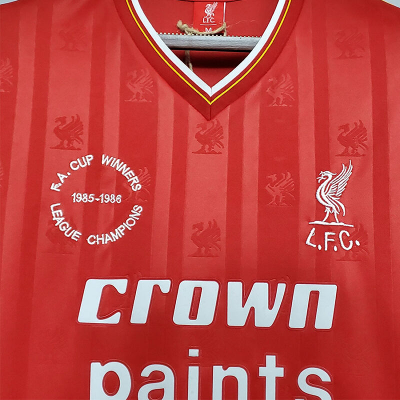 1985-1986 LIV Home Retro Soccer Jersey - Image 3