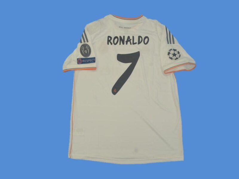 2013-2014 RMA Home Player Version 球员 Retro Soccer Jersey - Image 11