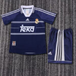 1998-1999 RMA Away Kids Retro Soccer Jersey