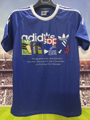 2025 AD Blue Casual T-Shirt (三叶AD)蓝色