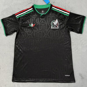 25-26 Mexico Black Training Shirts (三色叶)