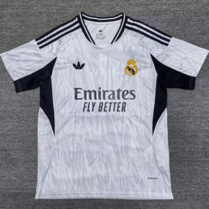 25-26 RMA White Grey Special Edition Fans Training Shirts (三叶草)