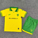 25-26 Norwich City Home Kids Soccer Jersey