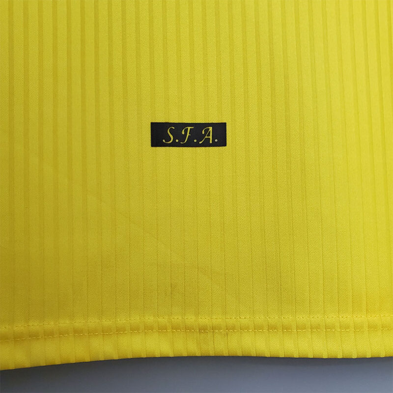 1994-1996 Scotland Yellow Retro Soccer Jersey - Image 7
