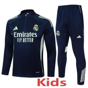 25-26 RMA Royal blue Kids Half Pull Tracksuit #E2539(童装)(半拉链)