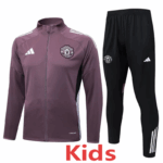 25-26 Man Utd Grey purple Kids Jacket Tracksuit #E2581(童装)