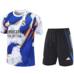 25-26 RMA White blue Training Short Suit