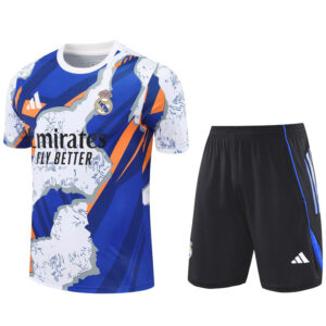 25-26 RMA White blue Training Short Suit