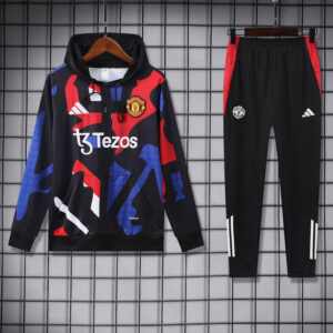 24-25 Man Utd Red blue Hoodie Tracksuit (卫衣套装)